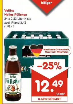 Netto Marken-Discount Veltins helles pülleken Angebot