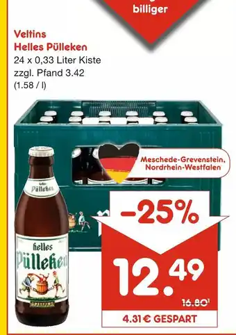 Netto Marken-Discount Veltins helles pülleken Angebot