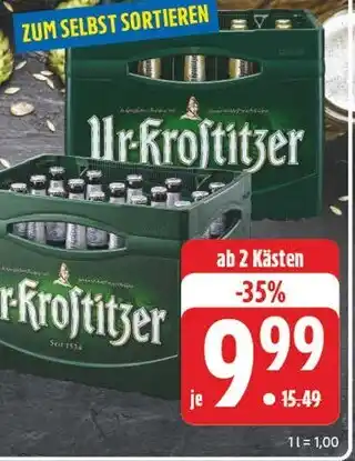 Edeka Ur-krostitzer ur-krostitzer bierkasten Angebot