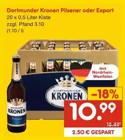 Netto Marken-Discount Dortmunder kronen pilsener oder export Angebot