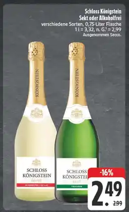 Edeka Schloss königstein sekt weiss alkoholfrei Angebot