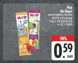 Edeka Hipp bio riegel elefanten riegel Angebot