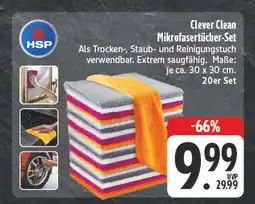Edeka Hsp clever clean mikrofasertücher-set Angebot