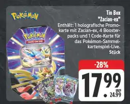Edeka Pokémon tin box zacian-ex Angebot