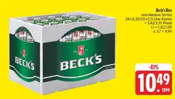 Edeka Beck's beck's bier Angebot