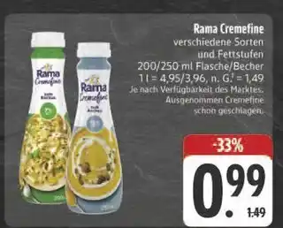 Edeka Rama cremfine zum kochen Angebot