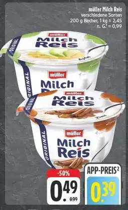 Edeka Müller milch reis apfel Angebot