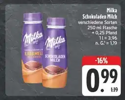 Edeka Milka schokoladen milch Angebot