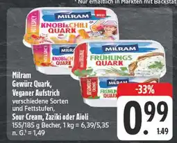 Edeka Milram knobi & chili quark Angebot