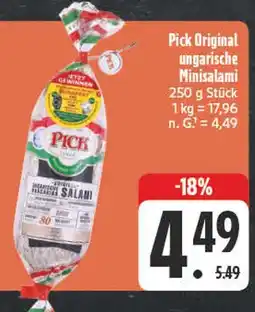 Edeka Pick pick original ungarische minisalami Angebot