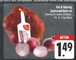 Edeka Gut & günstig speisezwiebeln rot Angebot
