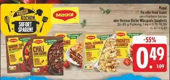 Edeka Maggi fix oder food travel Angebot
