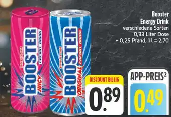 Edeka Booster energy drink original Angebot