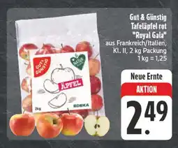 Edeka Gut & günstig tafeläpfel rot royal gala Angebot