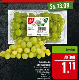 Marktkauf Gut & günstig tafeltrauben hell kernlos Angebot