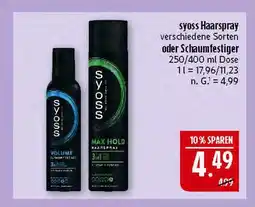 Marktkauf Syoss haarspray Angebot