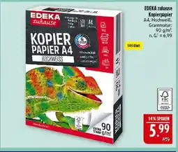 Marktkauf Edeka zuhause kopierpapier a4 Angebot