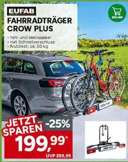 Marktkauf Eufab fahrradträger crow plus Angebot