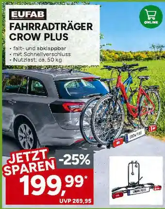 Marktkauf Eufab fahrradträger crow plus Angebot
