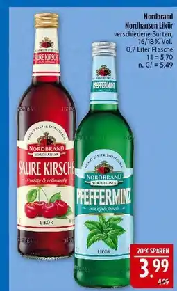 Marktkauf Nordbrand nordhausen saure kirsche likör Angebot