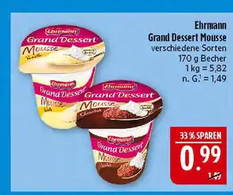 Marktkauf Ehrmann grand dessert mousse vanille Angebot
