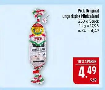 Marktkauf Pick pick original ungarische minisalami Angebot