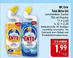 Marktkauf Wc ente total aktiv gel citrus Angebot