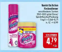 Marktkauf Vanish oxi action fleckentferner teppich- & polsterpflege Angebot