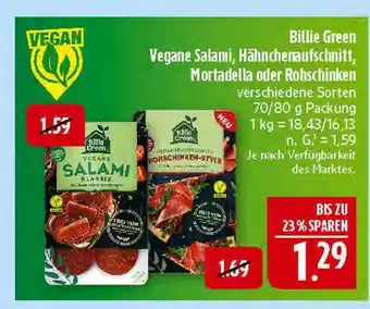 Marktkauf Billie green vegane salami klassik Angebot