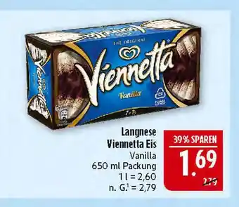 Marktkauf Langnese viennetta eis vanilla Angebot