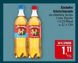 Marktkauf Almdudler kräuterlimonade zuckerfrei Angebot