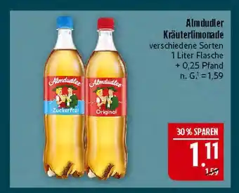 Marktkauf Almdudler kräuterlimonade zuckerfrei Angebot