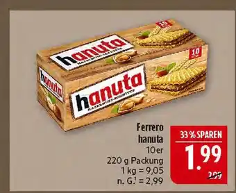 Marktkauf Ferrero hanuta Angebot