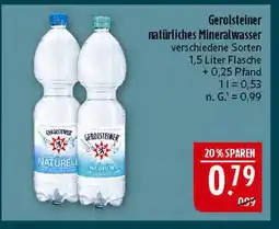 Marktkauf Gerolsteiner natürliches mineralwasser Angebot