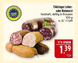 Marktkauf Thüringer leberwurst Angebot