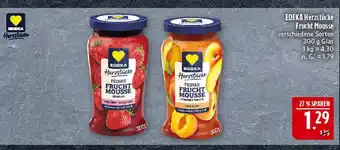 Marktkauf Edeka herzstücke feines frucht mousse erdbeere Angebot