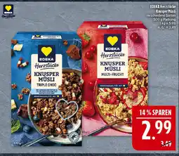 Marktkauf Edeka herzstücke knusper müsli triple choc Angebot
