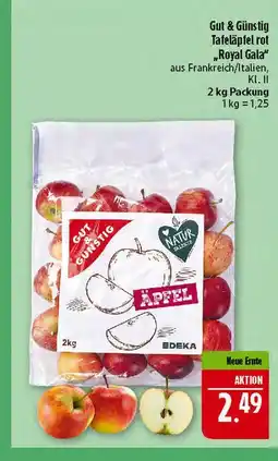 Marktkauf Gut & günstig tafeläpfel rot royal gala Angebot