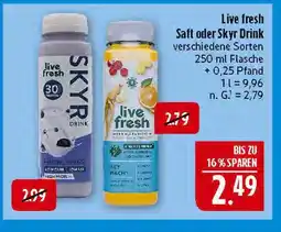 Marktkauf Live fresh skyr drink heidelbeere Angebot
