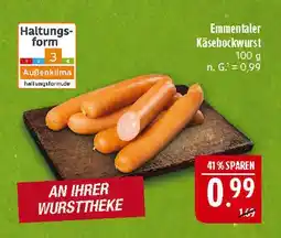 Marktkauf Emmentaler käsebockwurst Angebot