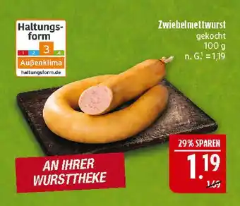 Marktkauf Zwiebelmettwurst gekocht Angebot
