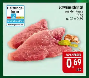 Marktkauf Schweineschnitzel aus der keule Angebot