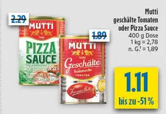 diska Mutti pizza sauce Angebot