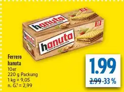 diska Ferrero hanuta Angebot