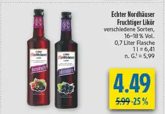 diska Echter nordhäuser fruchtiger likör beerenfrucht Angebot