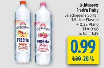 diska Lichtenauer fresh'n fruity pfirsich geschmack Angebot