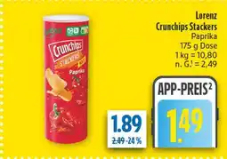 diska Lorenz crunchips stackers paprika Angebot