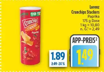 diska Lorenz crunchips stackers paprika Angebot