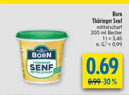 diska Born thüringer senf mittelscharf Angebot