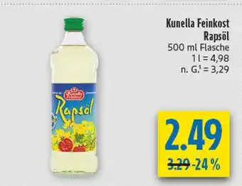 diska Kunella feinkost rapsöl Angebot